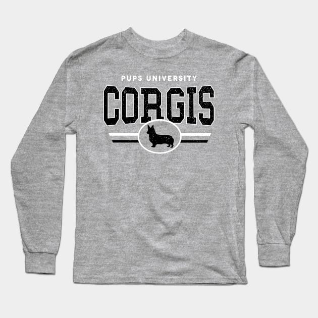 Corgis - Pups U Long Sleeve T-Shirt by InspiredQuotes